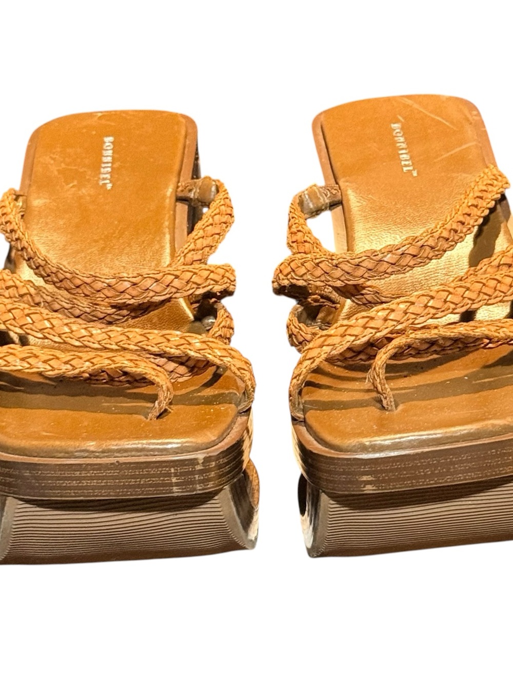 ULTRA RARE VINTAGE Y2K BONNIBEL SCULPTURAL CUTOUT WEDGES! - Picture 8 of 11